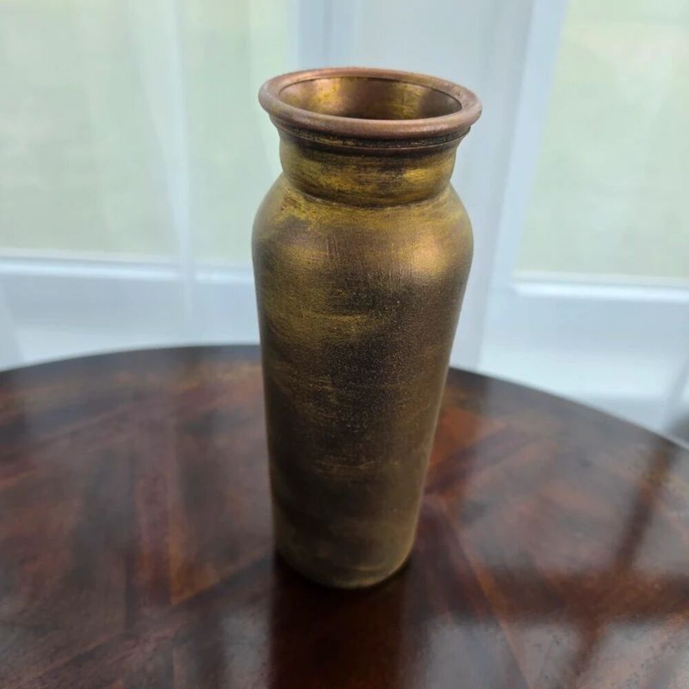 Handpainted Glass Bud Vase
